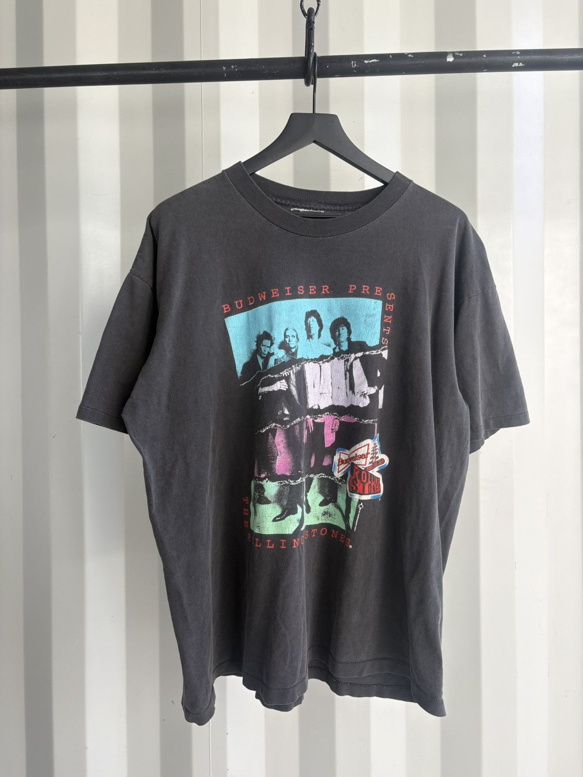 Band Tees Vintage Rolling Stones Shirt Faded Distressed GRUNGE Band Size US XL / EU 56 / 4 - 2 Thumbnail