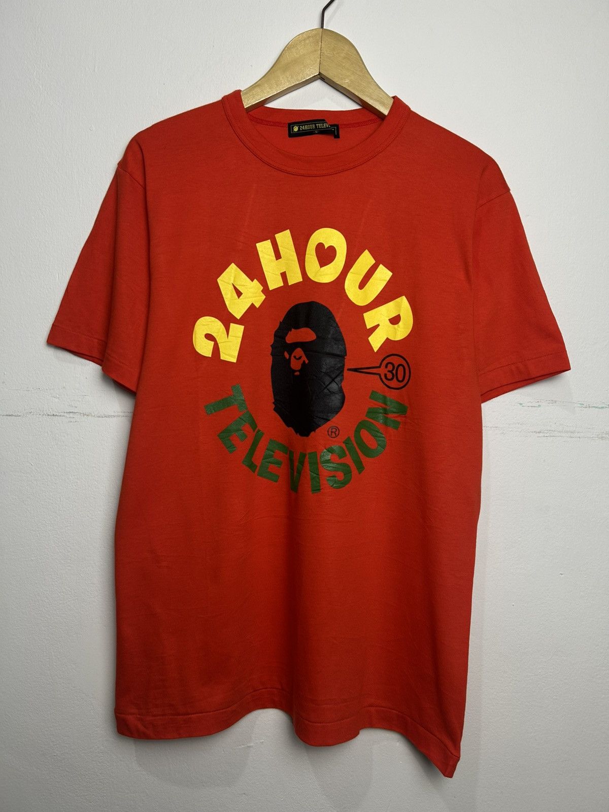 Bape 24 hour television X A Bathing Ape tee Size US M / EU 48-50 / 2 - 2 Thumbnail