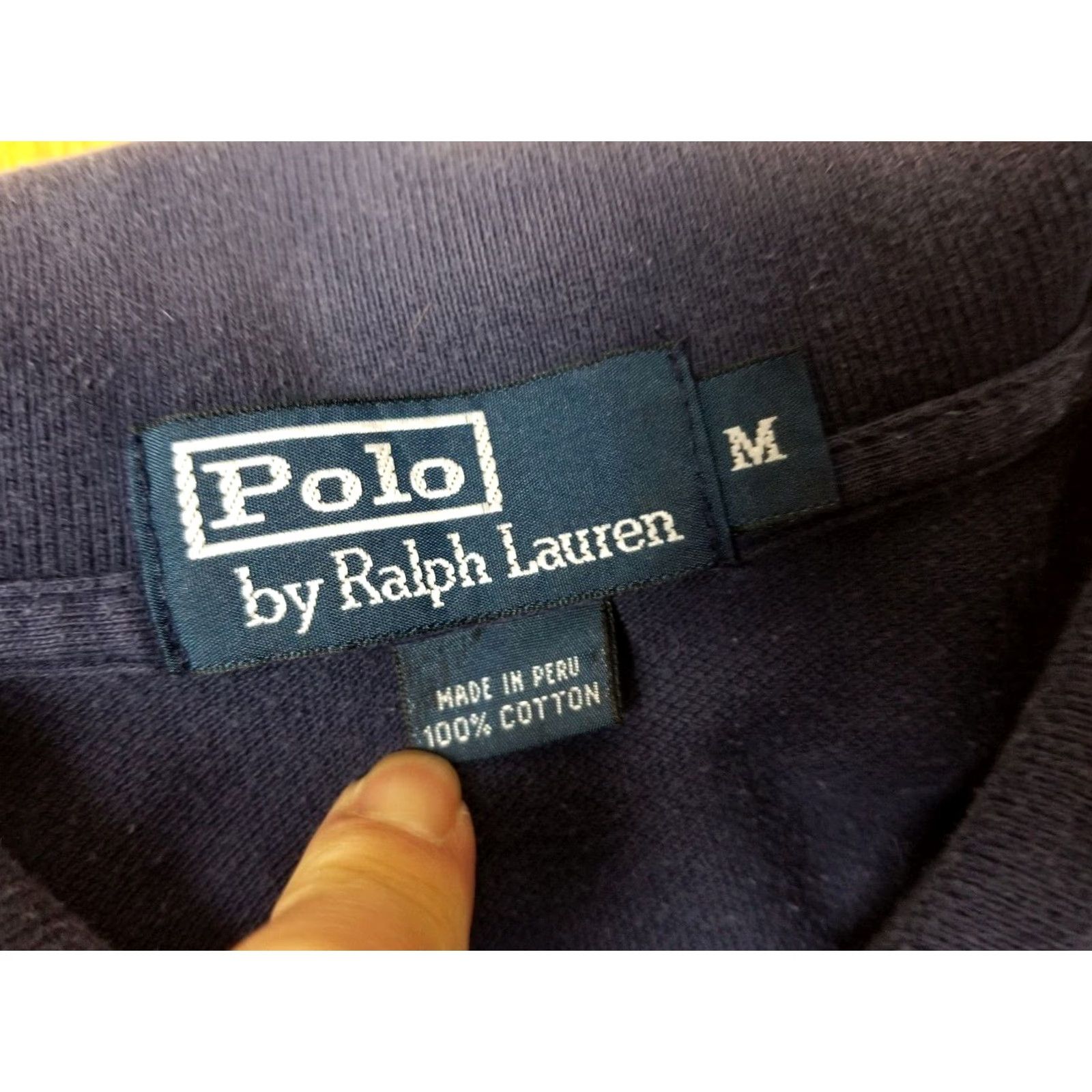 Ralph Lauren VINTAGE Ralph Lauren POLO BIG HORSE NAVY 3 BUTTONS SHIRT M Size US M / EU 48-50 / 2 - 3 Thumbnail