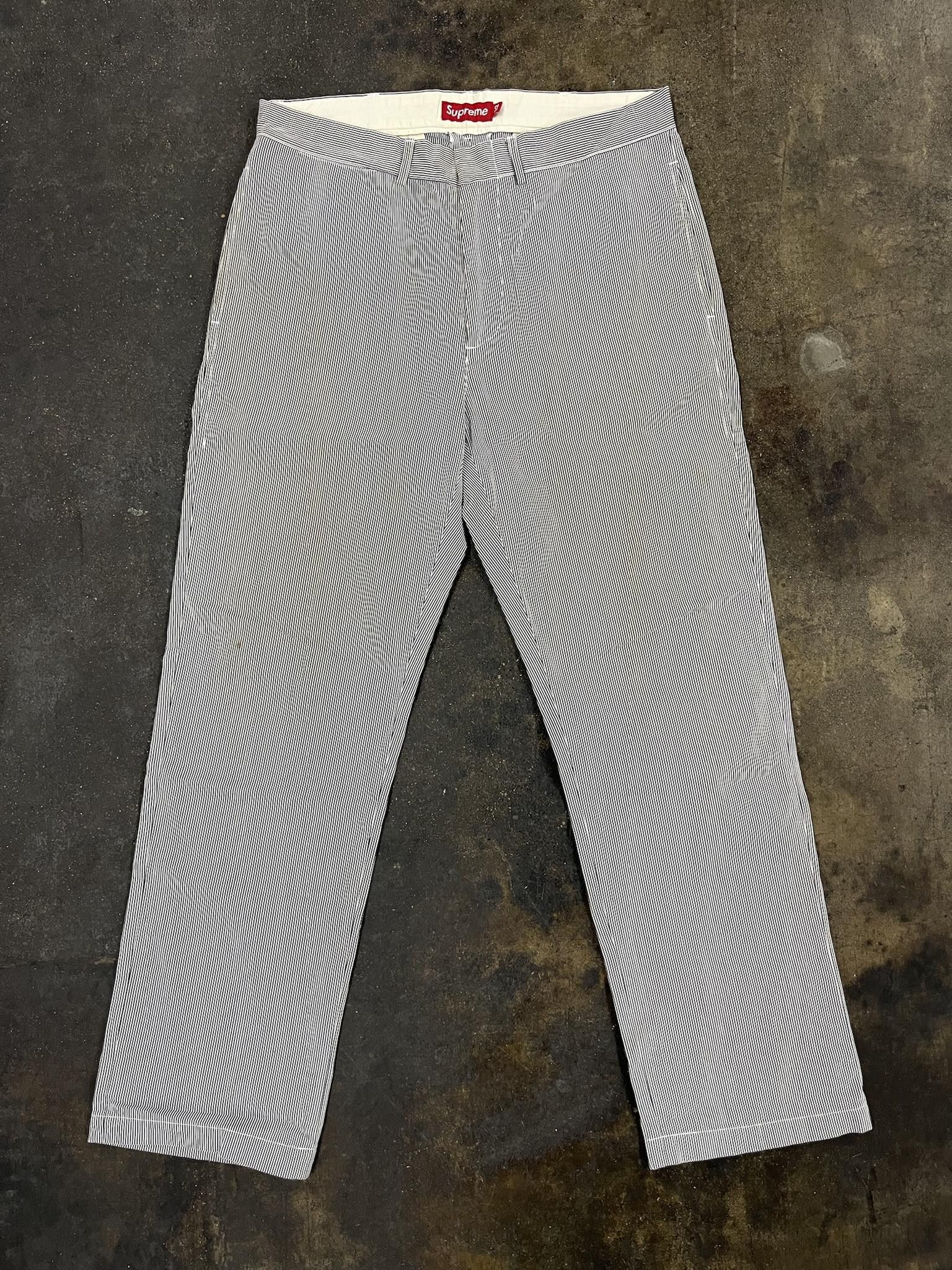 image of Supreme Searsucker Trousers in White, Men's (Size 32)