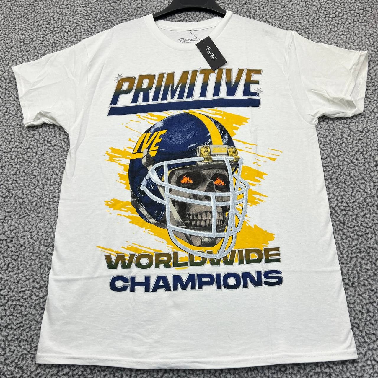 Primitive Primitive Skateboarding Shirt Men Large White Crew Neck New Size US L / EU 52-54 / 3 - 1 Thumbnail