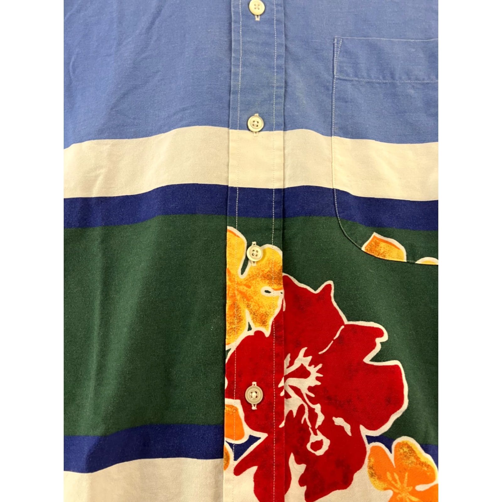 Nautica Vintage Nautica Hawaiian Shirt Men’s L Short Sleeve Cotton Floral 90s Retro Size US L / EU 52-54 / 3 - 2 Thumbnail