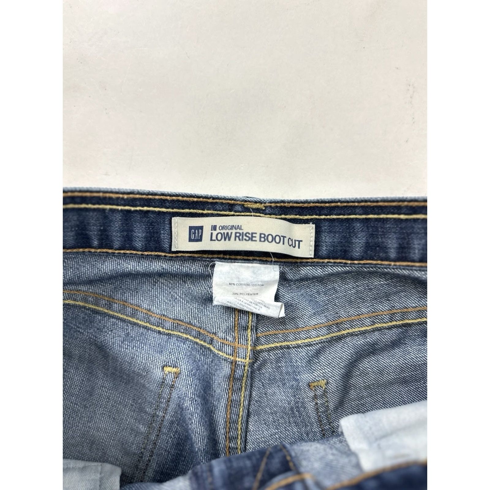 Gap Gap Jeans Women’s 6 Low Rise Boot Cut Faded Blue Denim Slim Pockets // Size 28" / US 6 / IT 42 - 3 Thumbnail