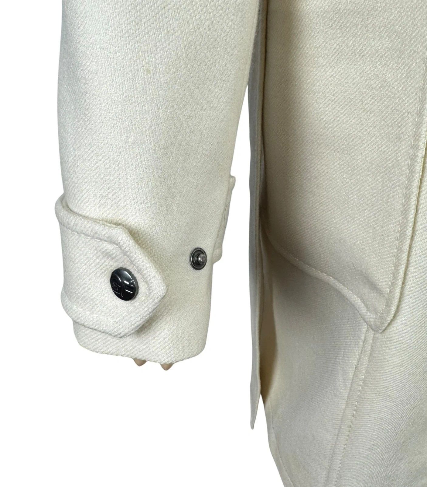 Gianfranco Ferre GF Ferre Wool Long Coat Belted Ivory size M Size M / US 6-8 / IT 42-44 - 10 Thumbnail