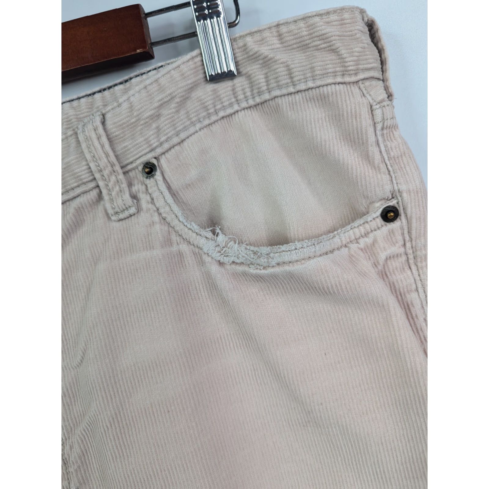 Lands' End Lands' End Men's Pants Corduroy 5-Pocket 38 Regular Beige Cotton Flat Front Vintage No 80s 90s Preppy Business Casual Travel Workwear Mens Size US 38 / EU 54 - 3 Thumbnail