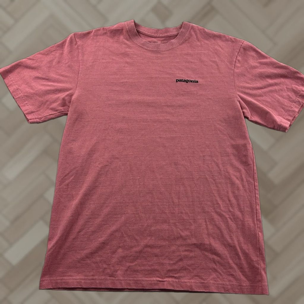 Patagonia Patagonia Fitz Roy Logo Regular Fit Short Sleeve T Shirt Men's Small Pink Mens Size US S / EU 44-46 / 1 - 1 Thumbnail