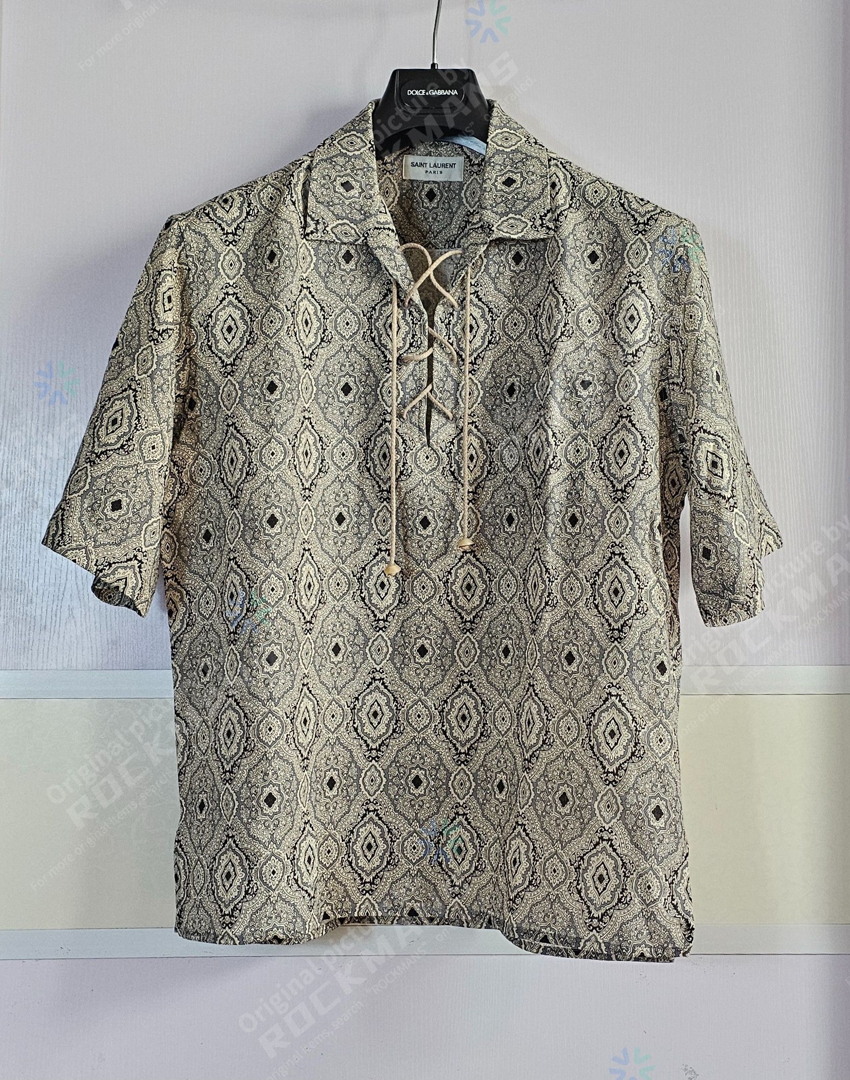 Saint Laurent Paris Saint Laurent laces SS short shirt wool Size 41 Size US L / EU 52-54 / 3 - 1 Thumbnail