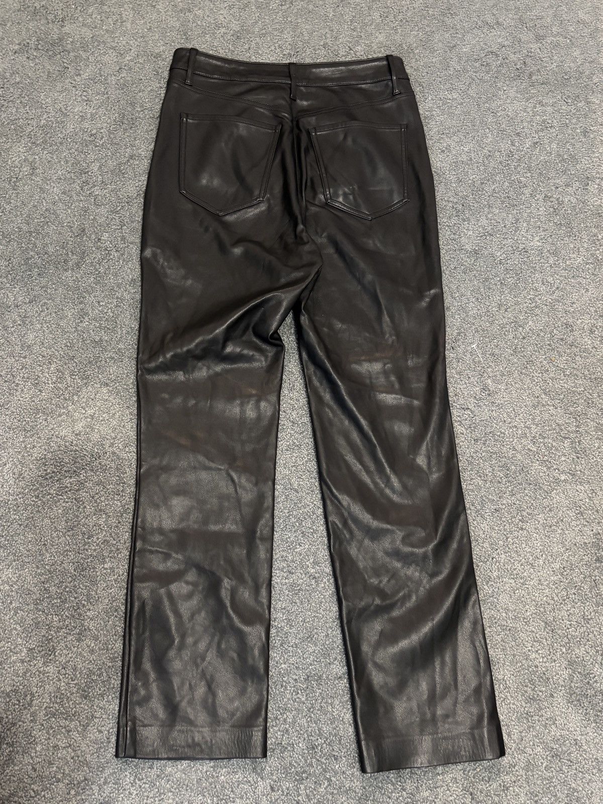 Express Express 90s slim Super High Rise Faux Leather Pants - sz 10R Size 32" / US 10 / IT 46 - 2 Thumbnail