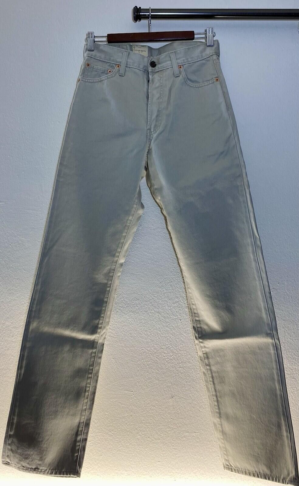 Levi's NWT LEVI'S 551 Ivory Skinny Jeans 30x32 Made in Tunisia Size 30" / US 8 / IT 44 - 3 Thumbnail