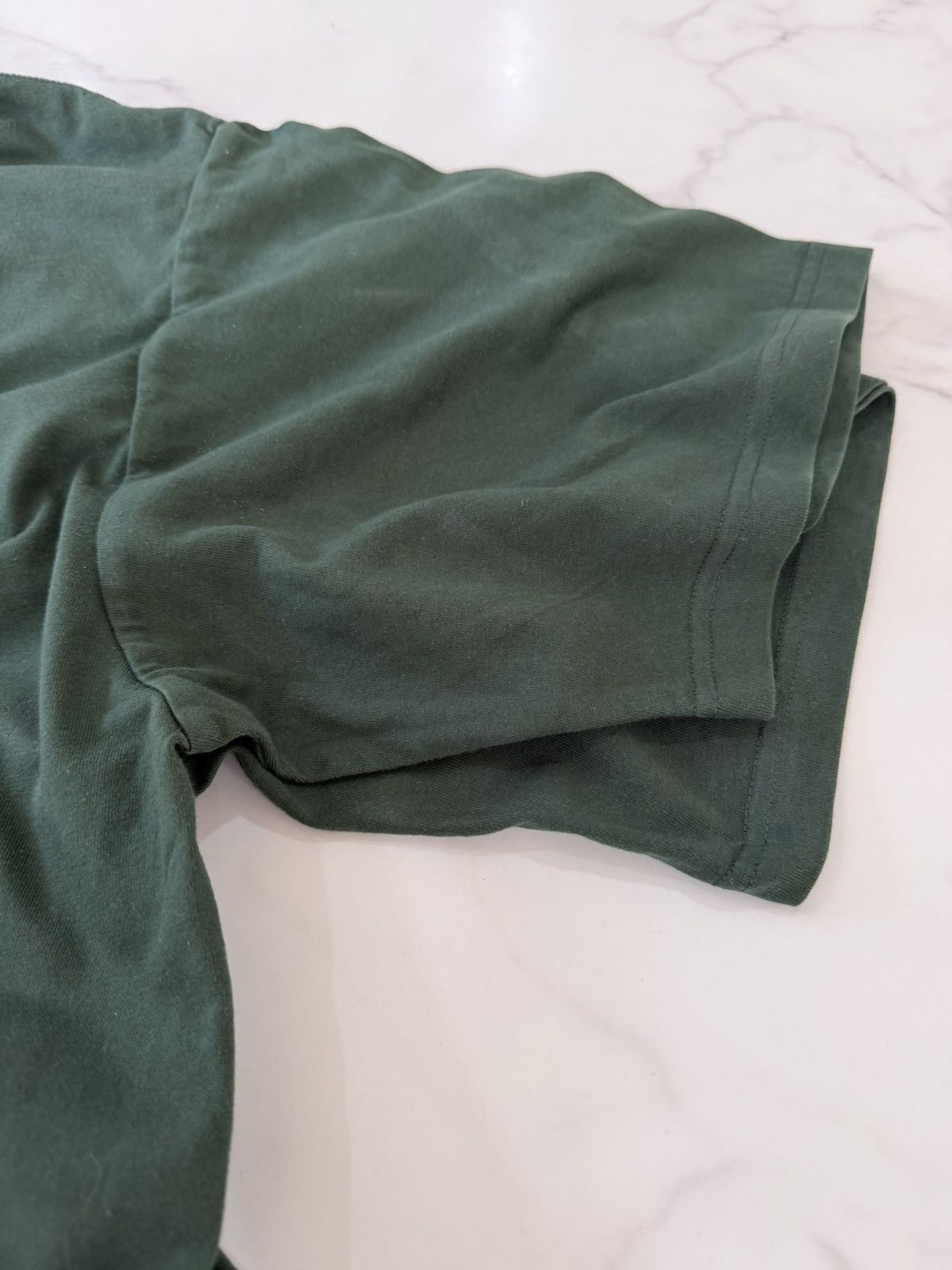 Balenciaga Balenciaga Double Sleeve Layered T-Shirt Green Double Collar Size US M / EU 48-50 / 2 - 4 Thumbnail