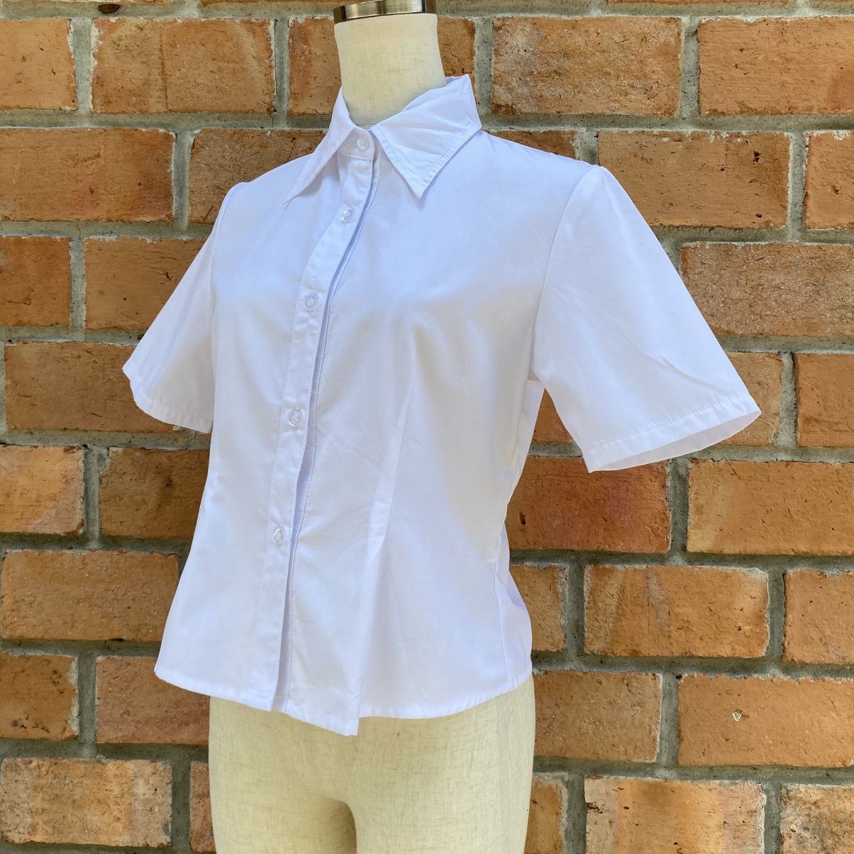 Japanese Brand BODY LINE Y2K Punk White Grace Shirt Size S / US 4 / IT 40 - 4 Thumbnail