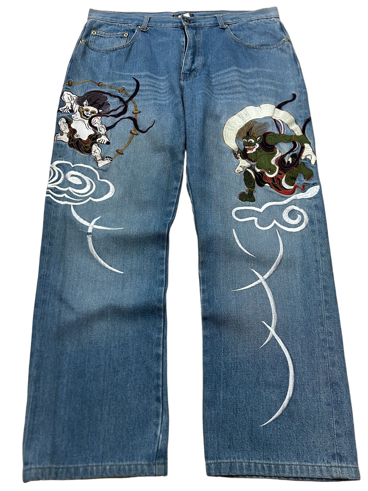 Japanese Brand Y2K Hisyouhakurei Wagara ‘Oni Sukajan’ Embroidery Size US 38 / EU 54 - 1 Thumbnail