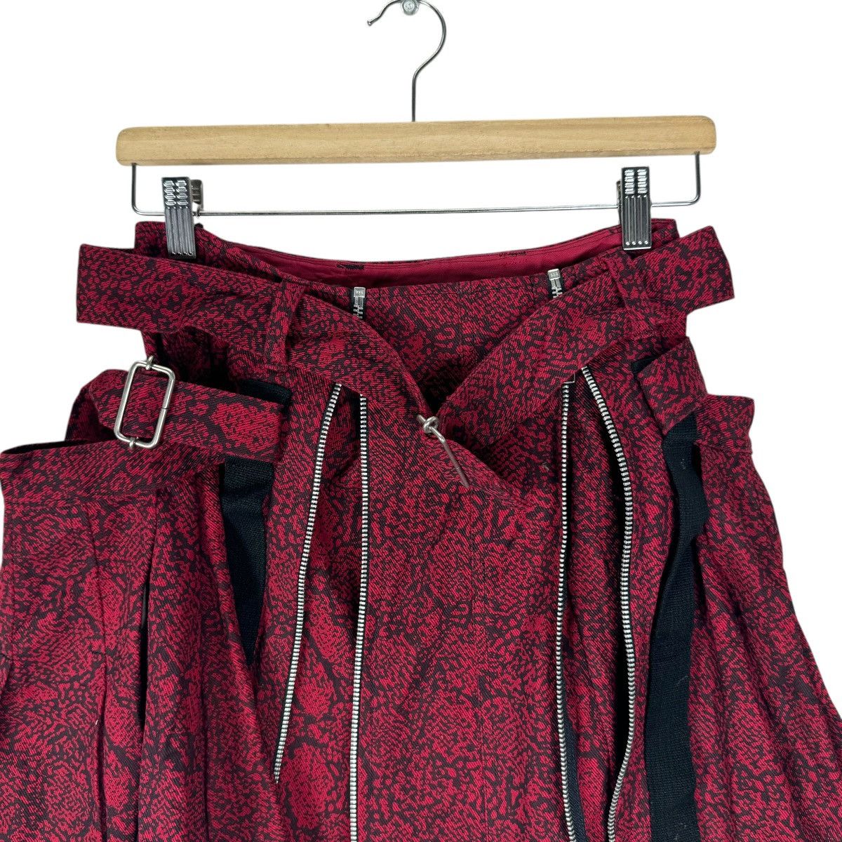 If Six Was Nine ⚡️HERE THERE PUNKS MULTI ZIPPER SHORT SKIRTS Size 28" / US 6 / IT 42 - 2 Thumbnail