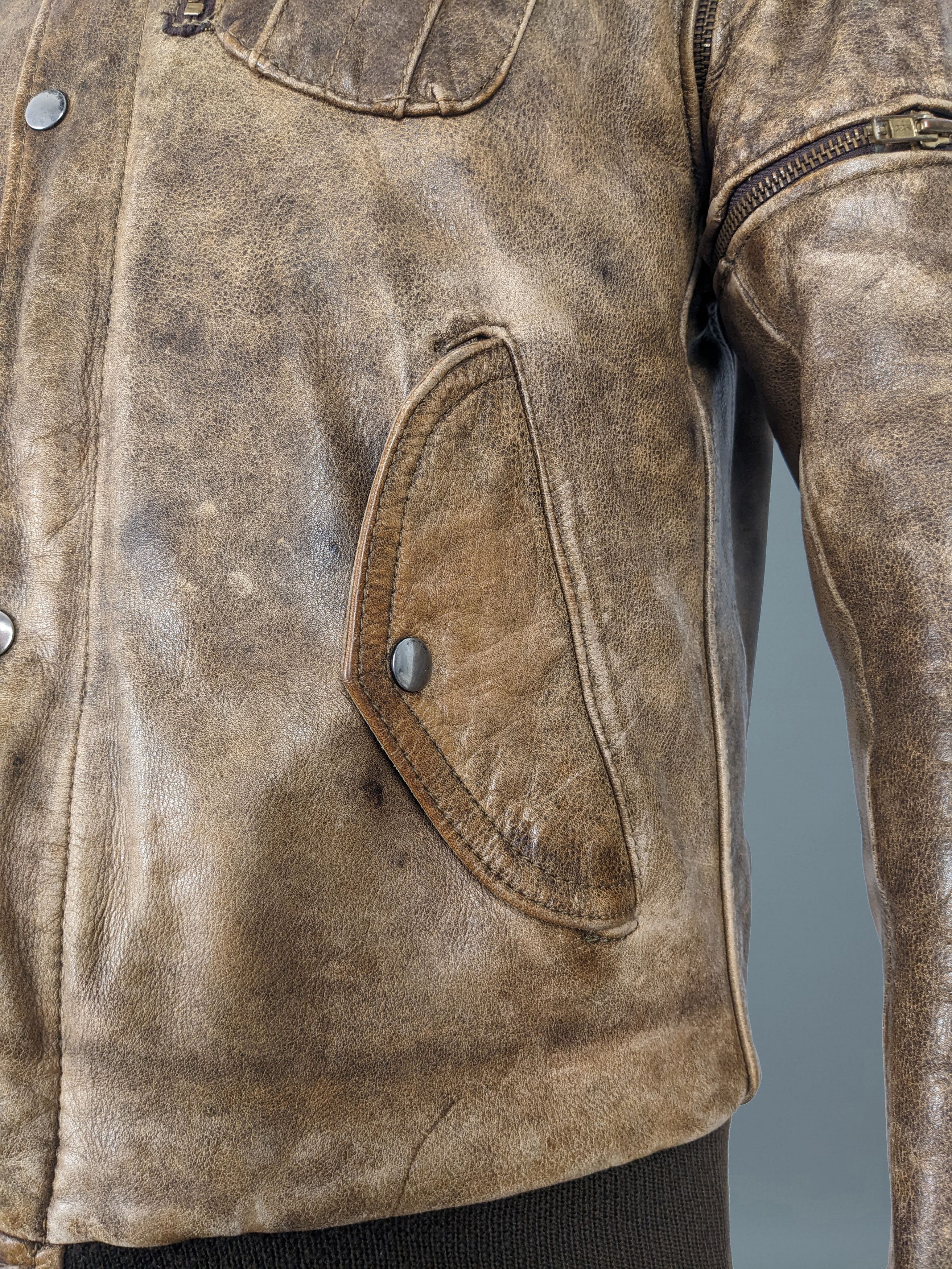 Hein Gericke Vintage 90s Hein Gericke Genuine Leather Moto Jacket Vest Size US M / EU 48-50 / 2 - 14 Thumbnail