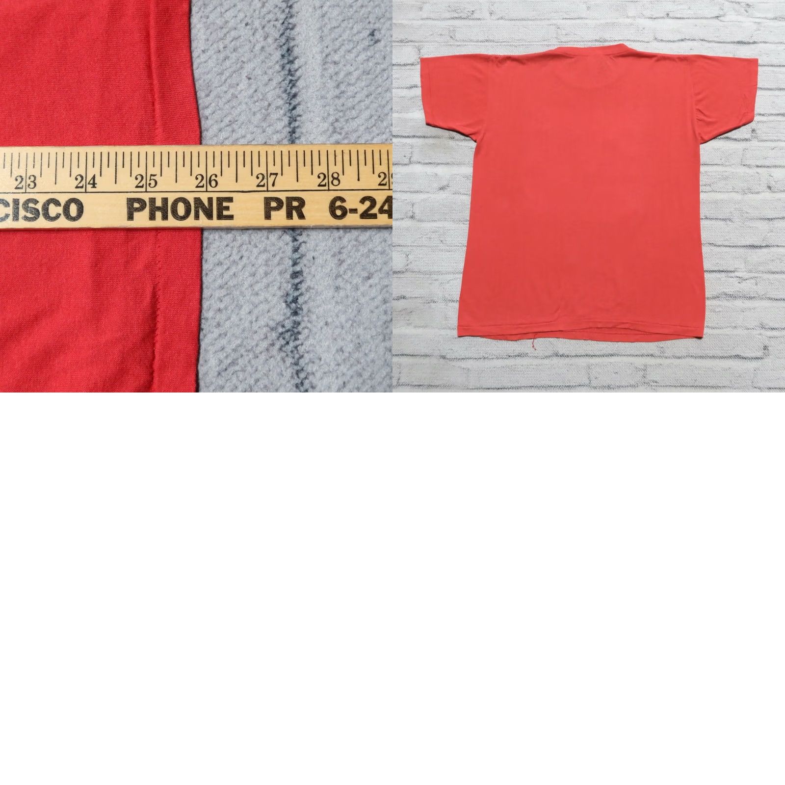 Vintage VINTAGE No is a Nuclear Reaction Shirt Mens L Red 90s Size US L / EU 52-54 / 3 - 9 Thumbnail
