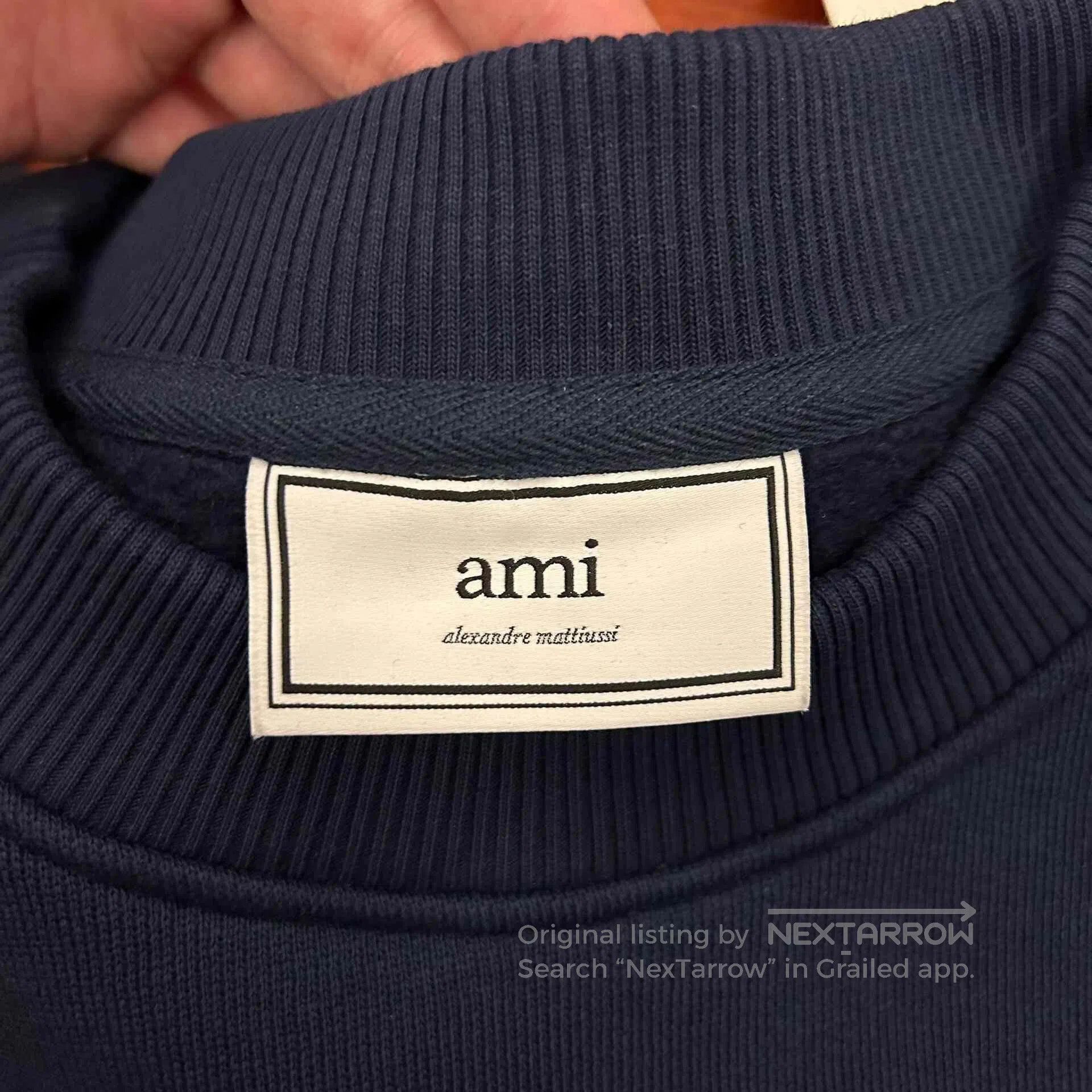 AMI Ami Paris Heart Embroidery Crewneck Sweatshirt. Size S / US 4 / IT 40 - 4 Thumbnail