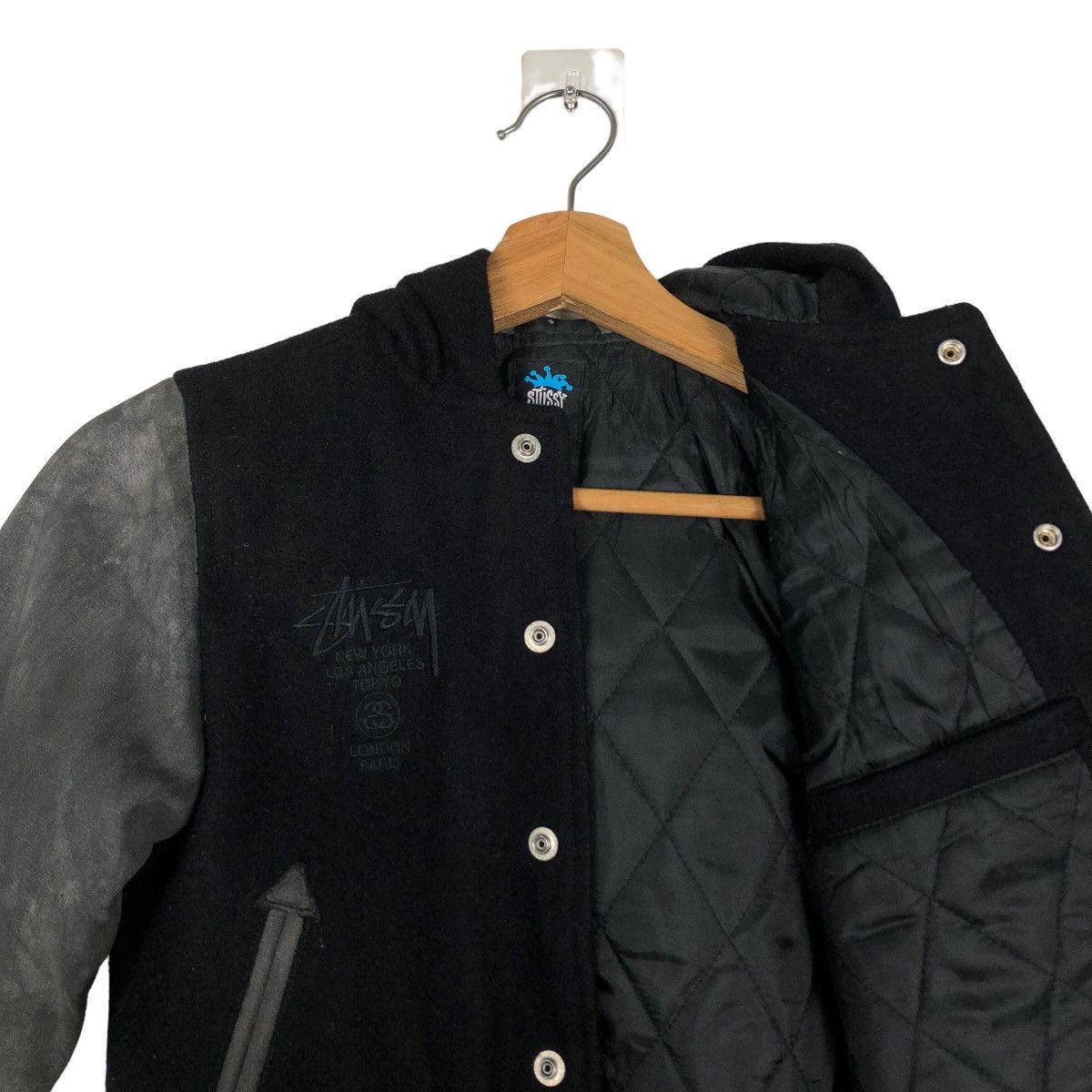 Stussy 🔥Vtg Varsity Jacket Stussy Big Logo For CHILDREN!! Size US M / EU 48-50 / 2 - 13 Thumbnail