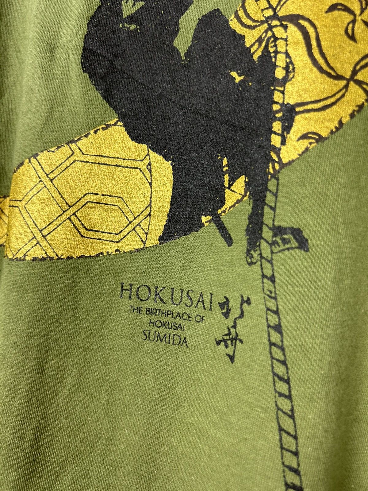 Japanese Brand × Vintage HOKUSAI Big Wave Portriat Japanese Graphic Tee Made in Japan Size US XL / EU 56 / 4 - 3 Thumbnail