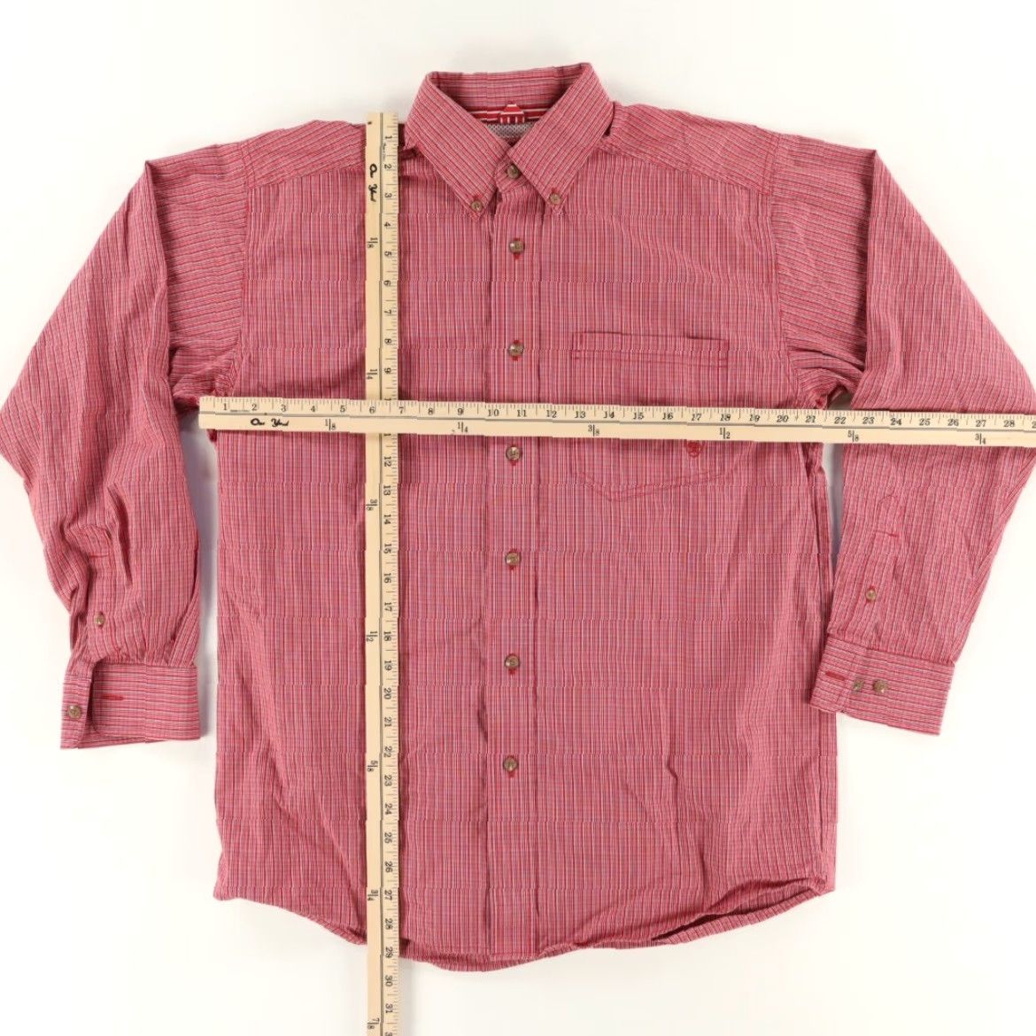 Ariat Ariat Pro Series Cotton Blend Gingham Button Down Shirt Red Men's M Size US M / EU 48-50 / 2 - 3 Thumbnail