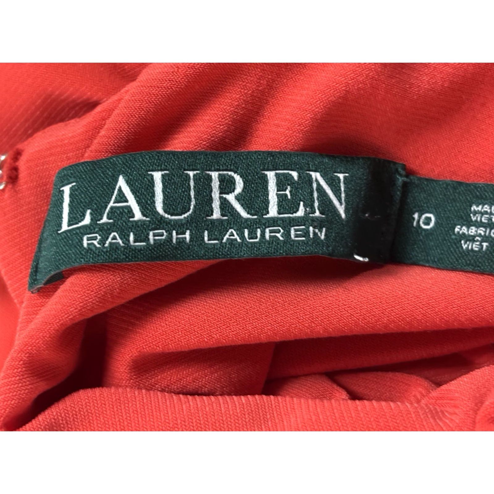 Ralph Lauren Lauren Ralph Lauren Sleeveless Shift Dress Sz 10 Women’s Orange Red Comfort Size L / US 10 / IT 46 - 6 Thumbnail