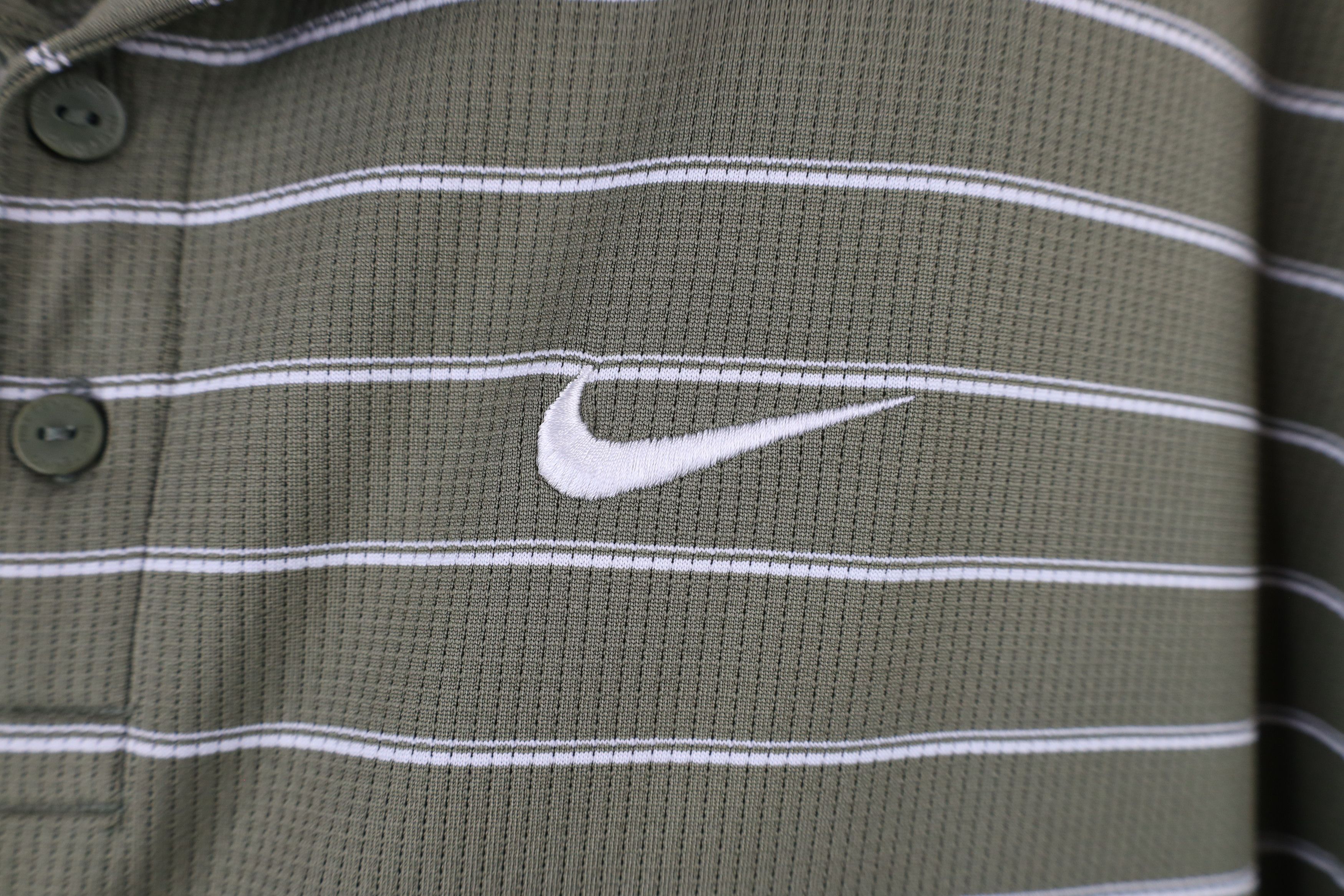 Nike × Vintage Vintage Nike Scott Mini Swoosh Striped Golf Polo Shirt Size US XL / EU 56 / 4 - 4 Thumbnail