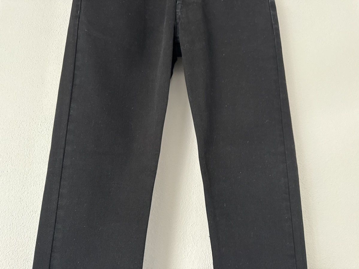 Balenciaga Black Slim Fit Denim Jeans with Logo Patch Size US 27 - 4 Thumbnail