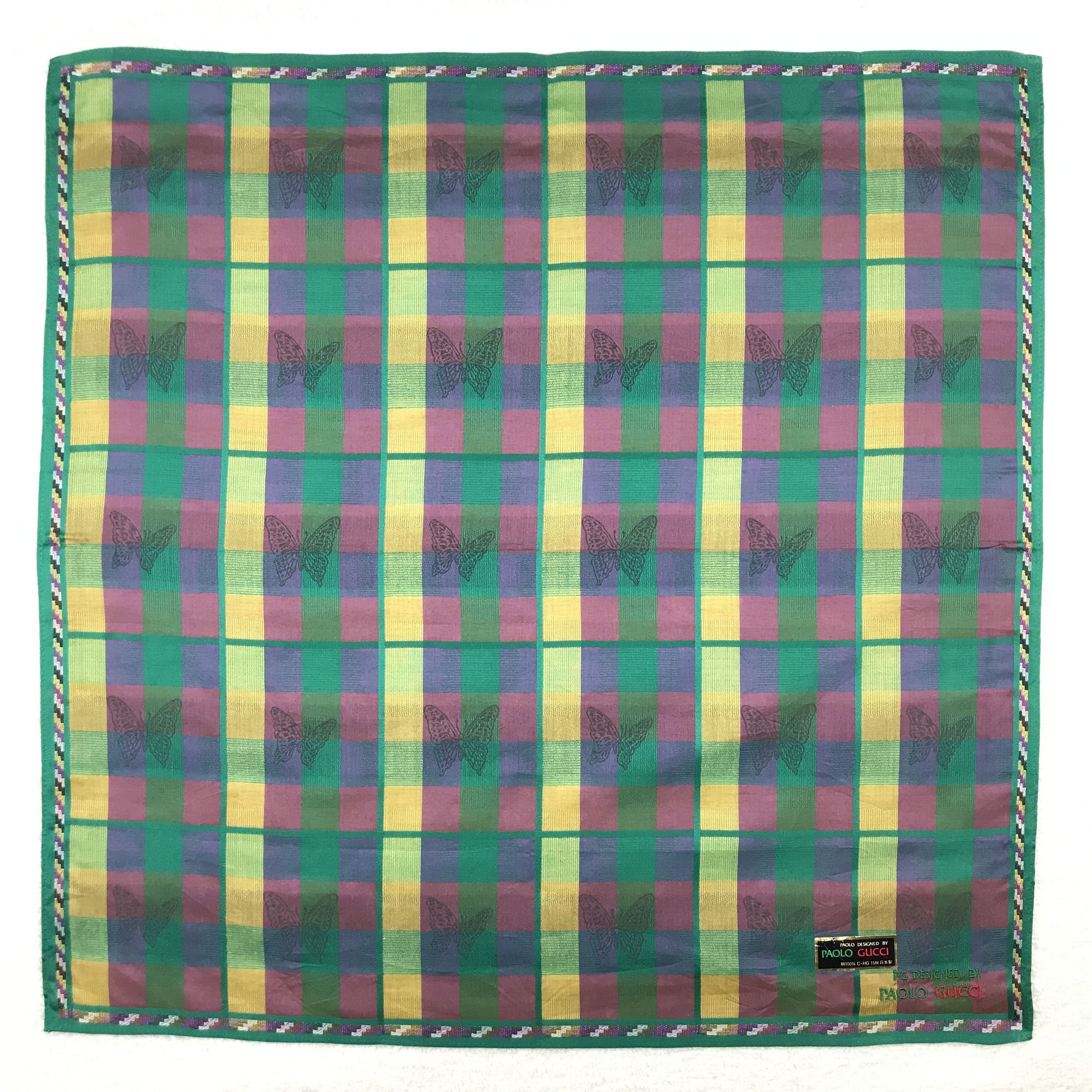 Paolo Gucci × Vintage Vintage Paolo Gucci Bandana Neckerchief Handkerchief Size ONE SIZE - 1 Thumbnail