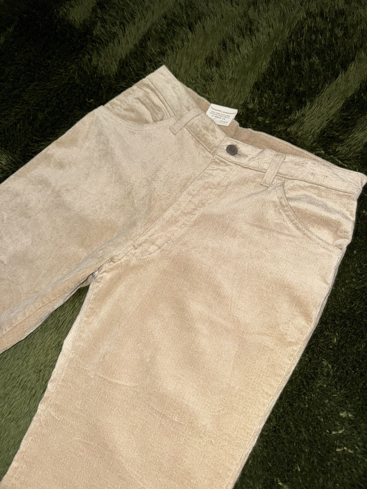 Wrangler [31] Wrangler Textured Bootcut Pants Beige MADE IN JAPAN Size US 31 - 2 Thumbnail
