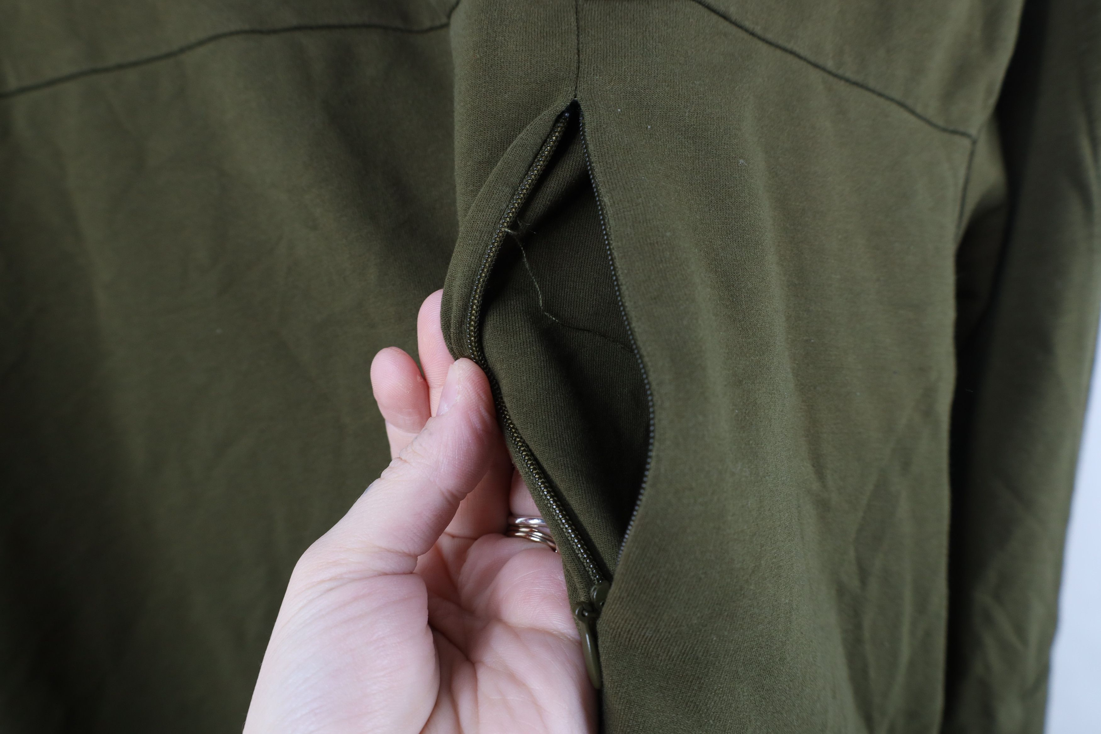 Vintage Zyia Active Blank French Terry Crewneck Sweatshirt Green Size M / US 6-8 / IT 42-44 - 4 Thumbnail
