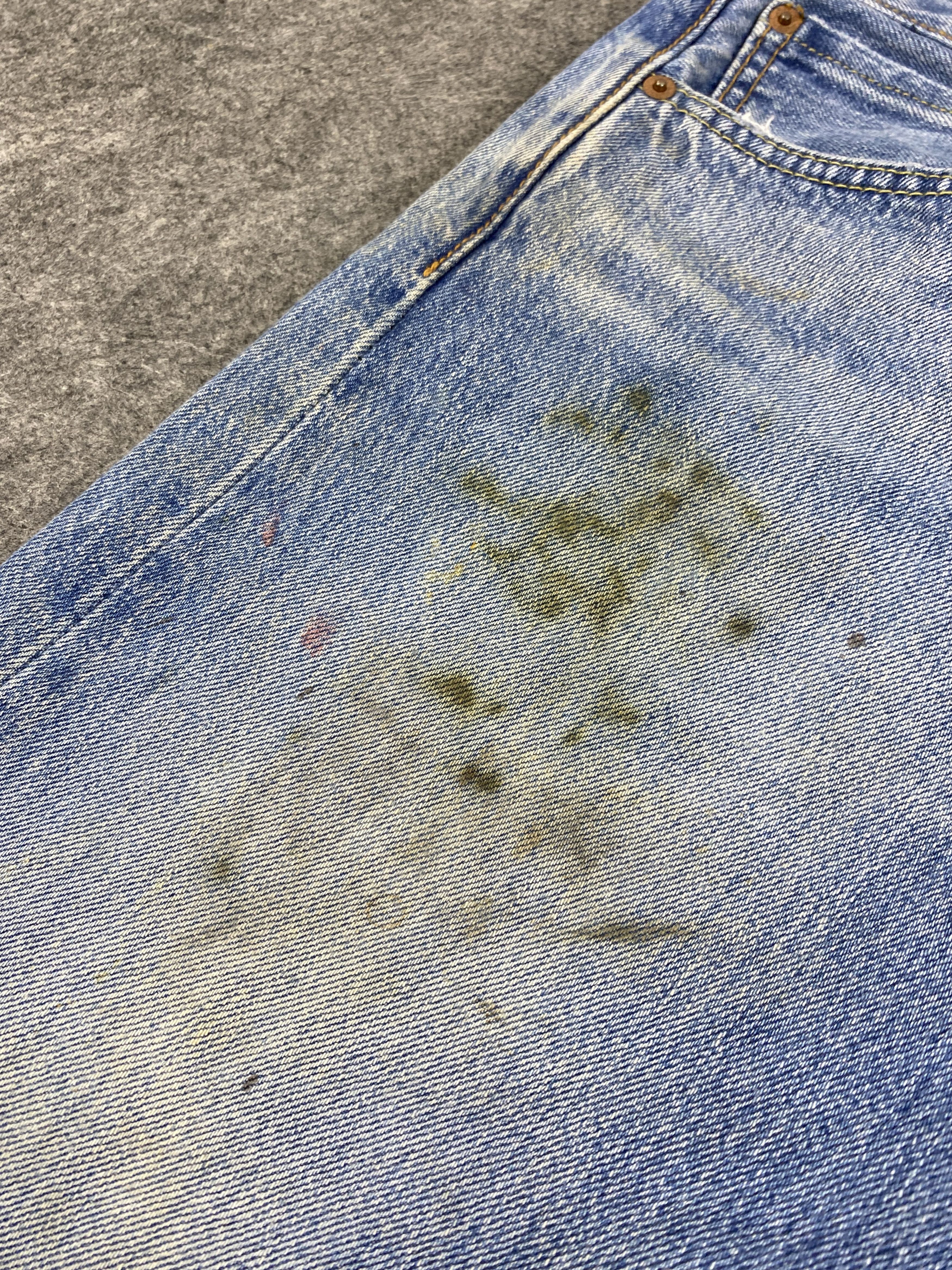 Levi's Dirty Distressed Blue Vintage Levi's 501 32x31.5 -JN2392 Size US 32 / EU 48 - 15 Thumbnail