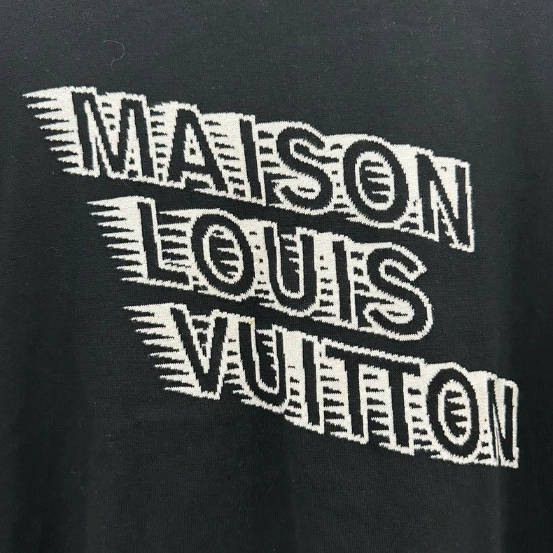 Louis Vuitton LOUIS VUITTON Phantom letter logo black knitted short sleev Size US S / EU 44-46 / 1 - 5 Thumbnail