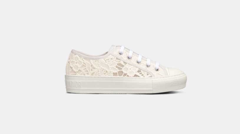 Dior o1w1db11024 Embroidered Walk'n Sneakers in White Size US 12 / IT 42 - 1 Thumbnail
