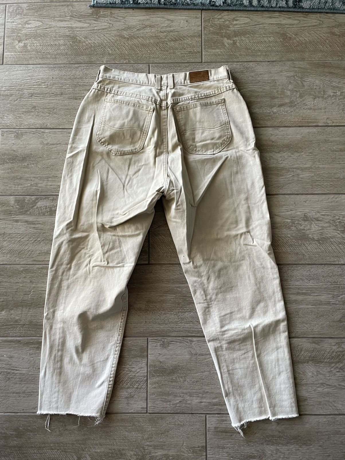 Lee Lee cream denim trousers Size US 32 / EU 48 - 3 Thumbnail