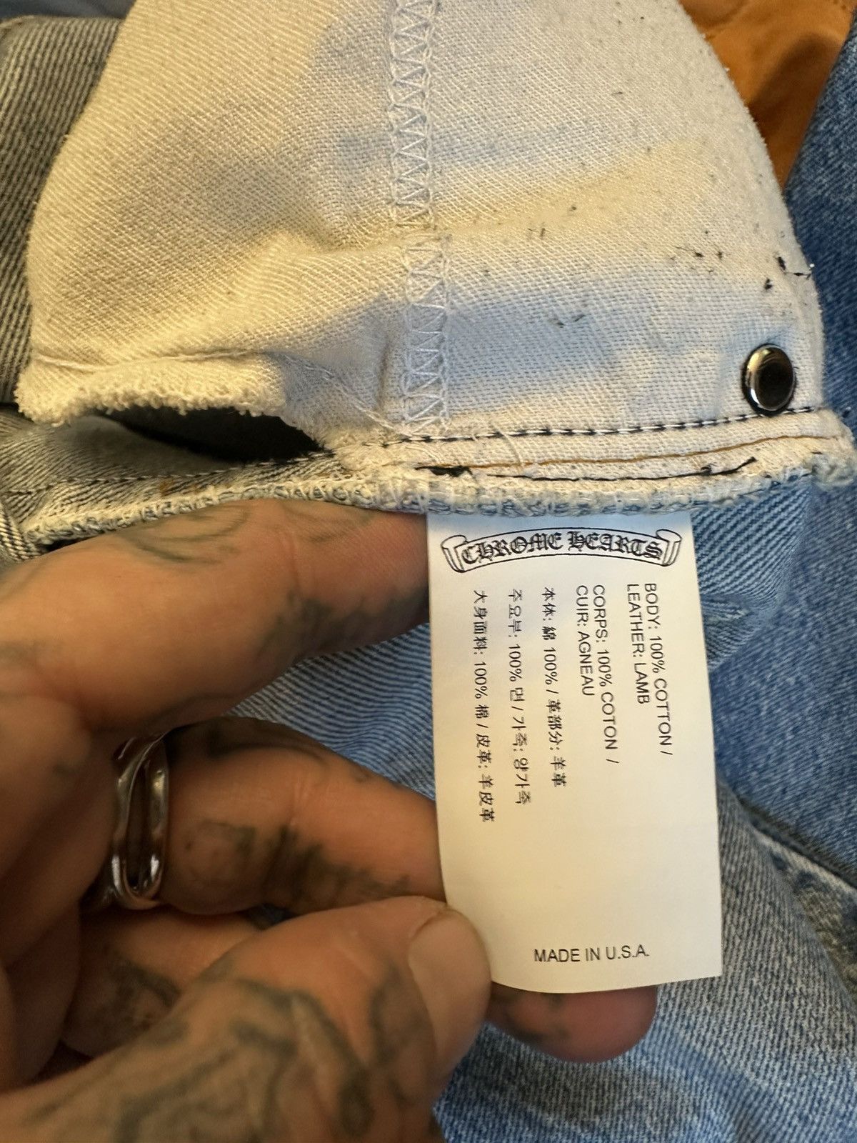 Chrome Hearts Chrome Hearts PERFECT sky wash levi jeans cross patch Size US 34 / EU 50 - 6 Thumbnail
