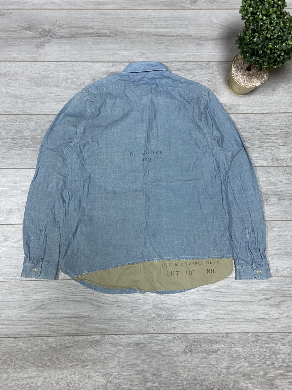 Ralph Lauren vintage Denim Supply Polo shirt buttons