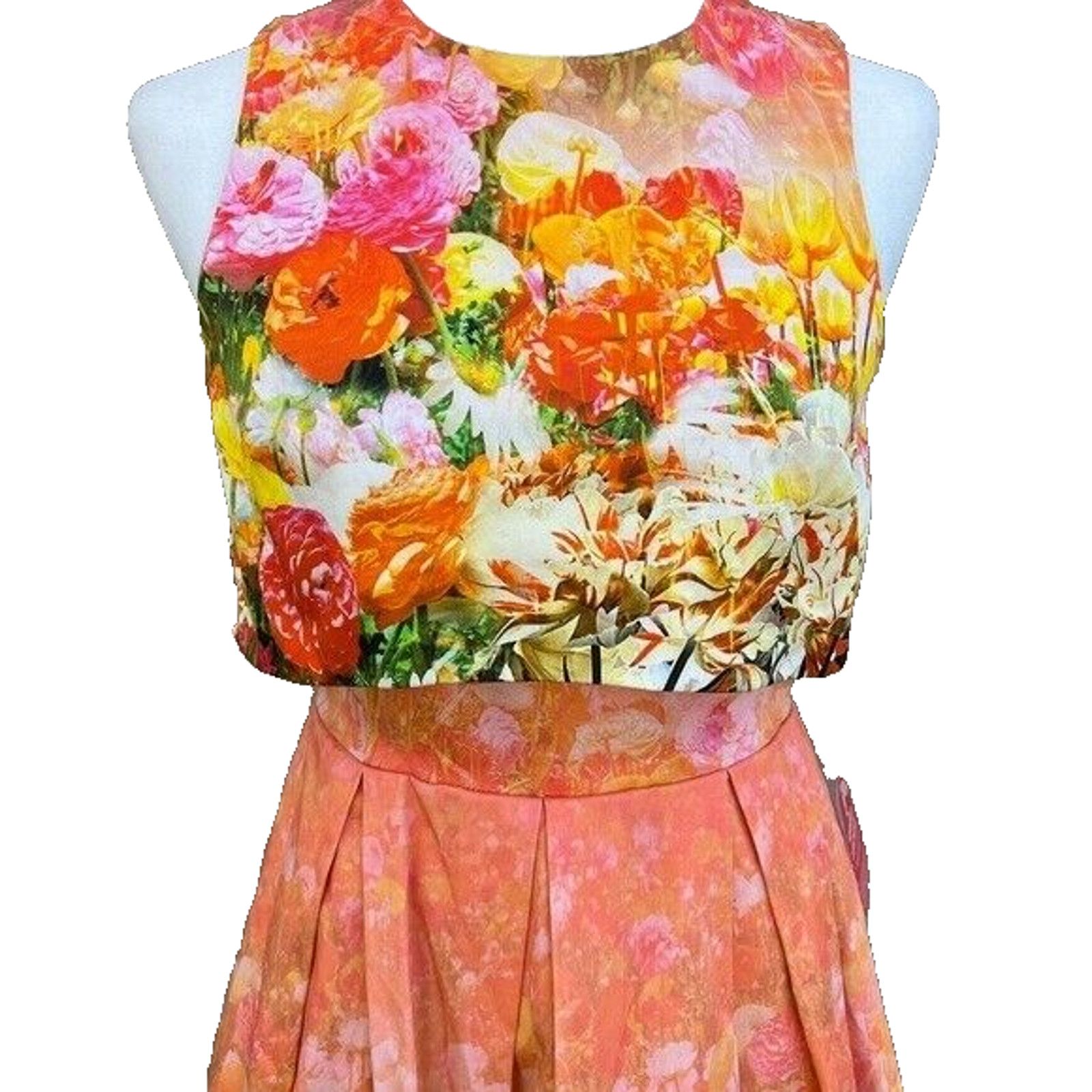 Asos Asos cotton women dress Multicolor MIDI size 4 A000261 Size S / US 4 / IT 40 - 2 Thumbnail