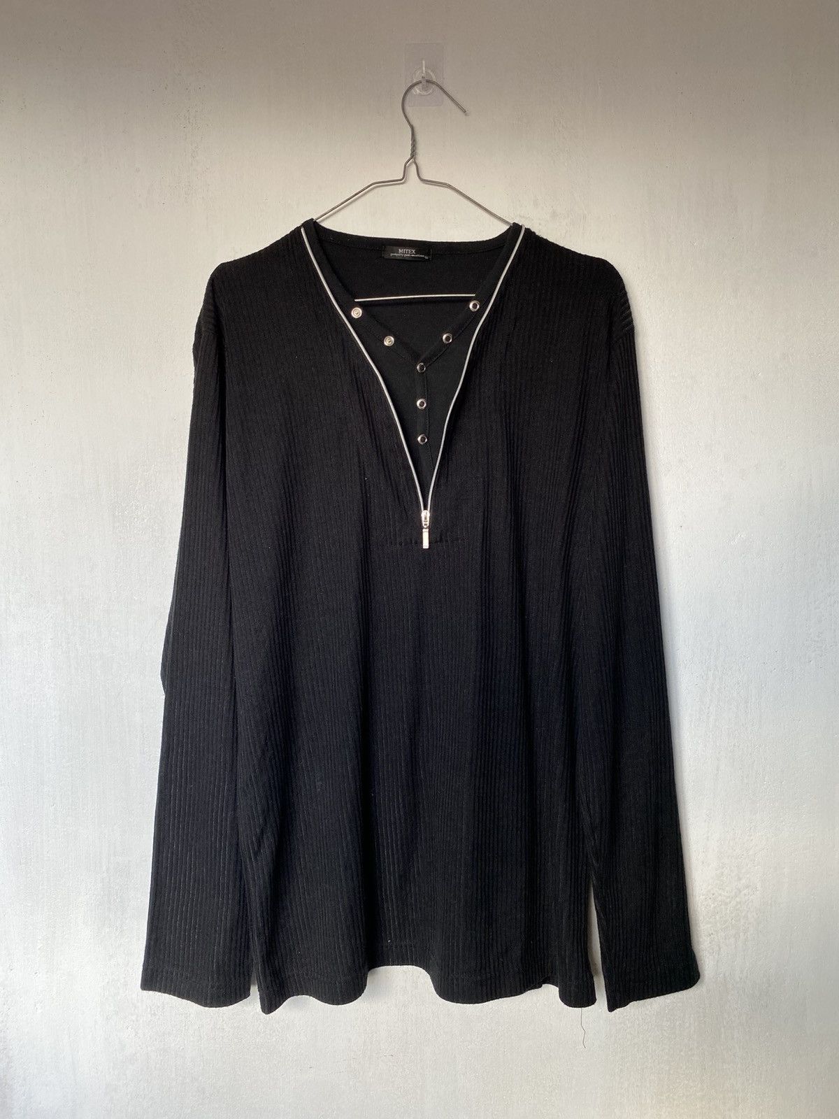 If Six Was Nine Mitex Zip Gothic Punk Longsleeve Lgb Style Size US L / EU 52-54 / 3 - 1 Thumbnail