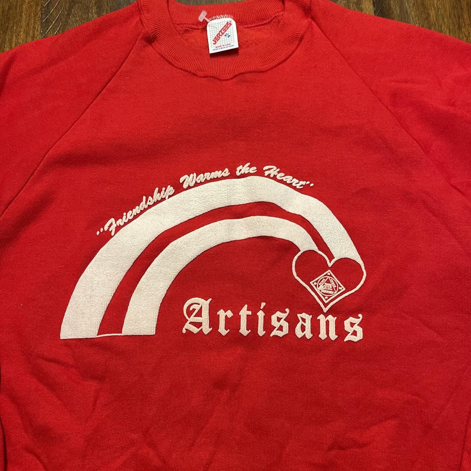Jerzees Vtg Jerzees Sweatshirt XL Artisans Friendship Warm Heart NWT Size US XL / EU 56 / 4 - 3 Thumbnail