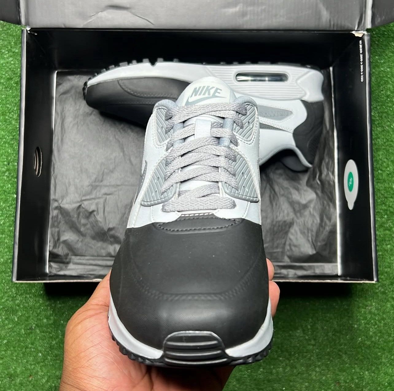 Nike Nike Air Max 90 Premium SE Wolf Grey Anthracite Cool Grey Size US 9 / EU 42 - 4 Thumbnail