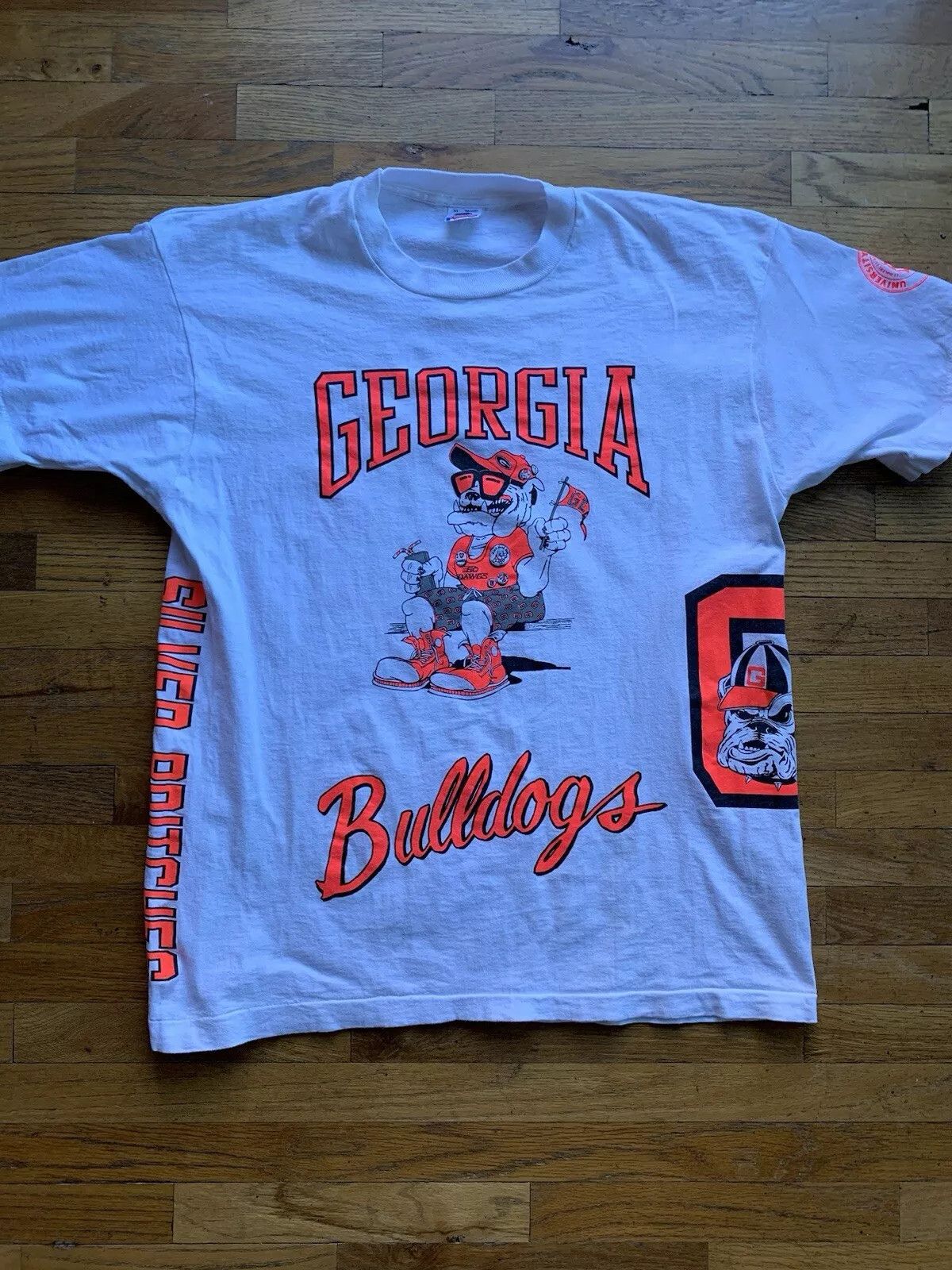 Fruit Of The Loom Rare Vintage Georgia Bulldogs Shirt Size US L / EU 52-54 / 3 - 1 Thumbnail