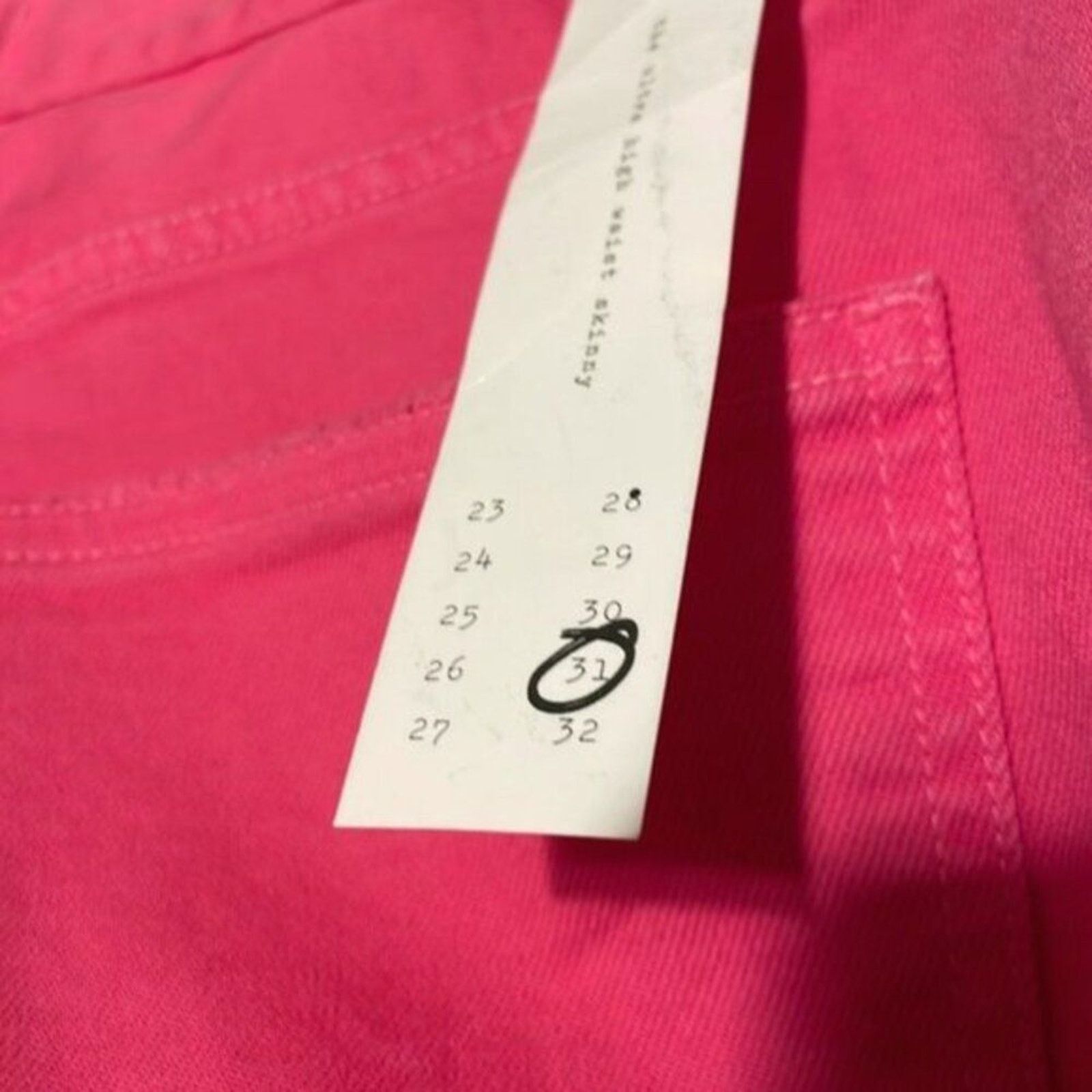 Current/Elliot Current Elliott skinny Jeans Fuchsia 31 Size 31" - 8 Thumbnail