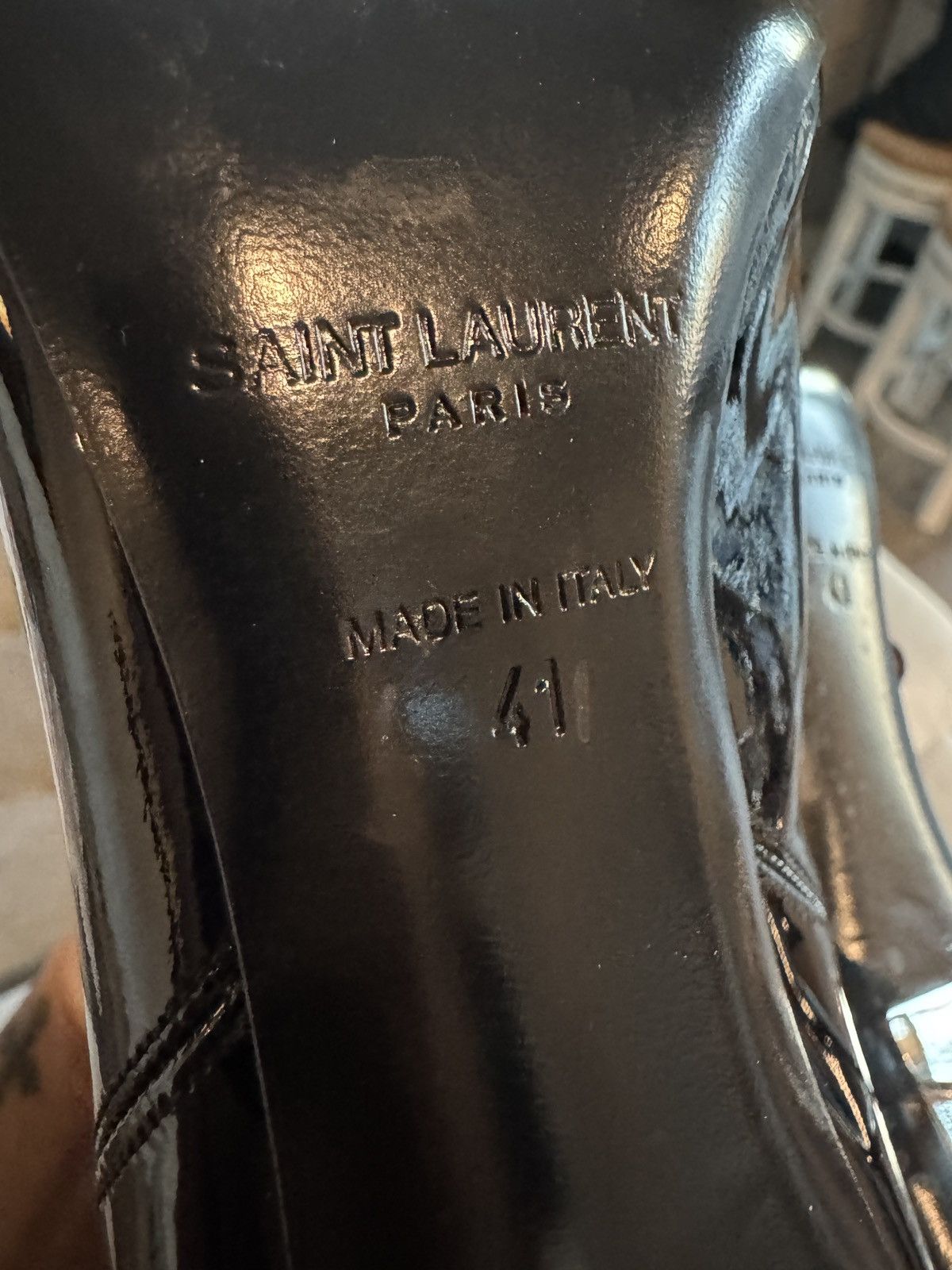 Yves Saint Laurent Saint Laurent Opyum Patent Leather Ankle Boots – Size 41 Size US 11 / IT 41 - 7 Thumbnail