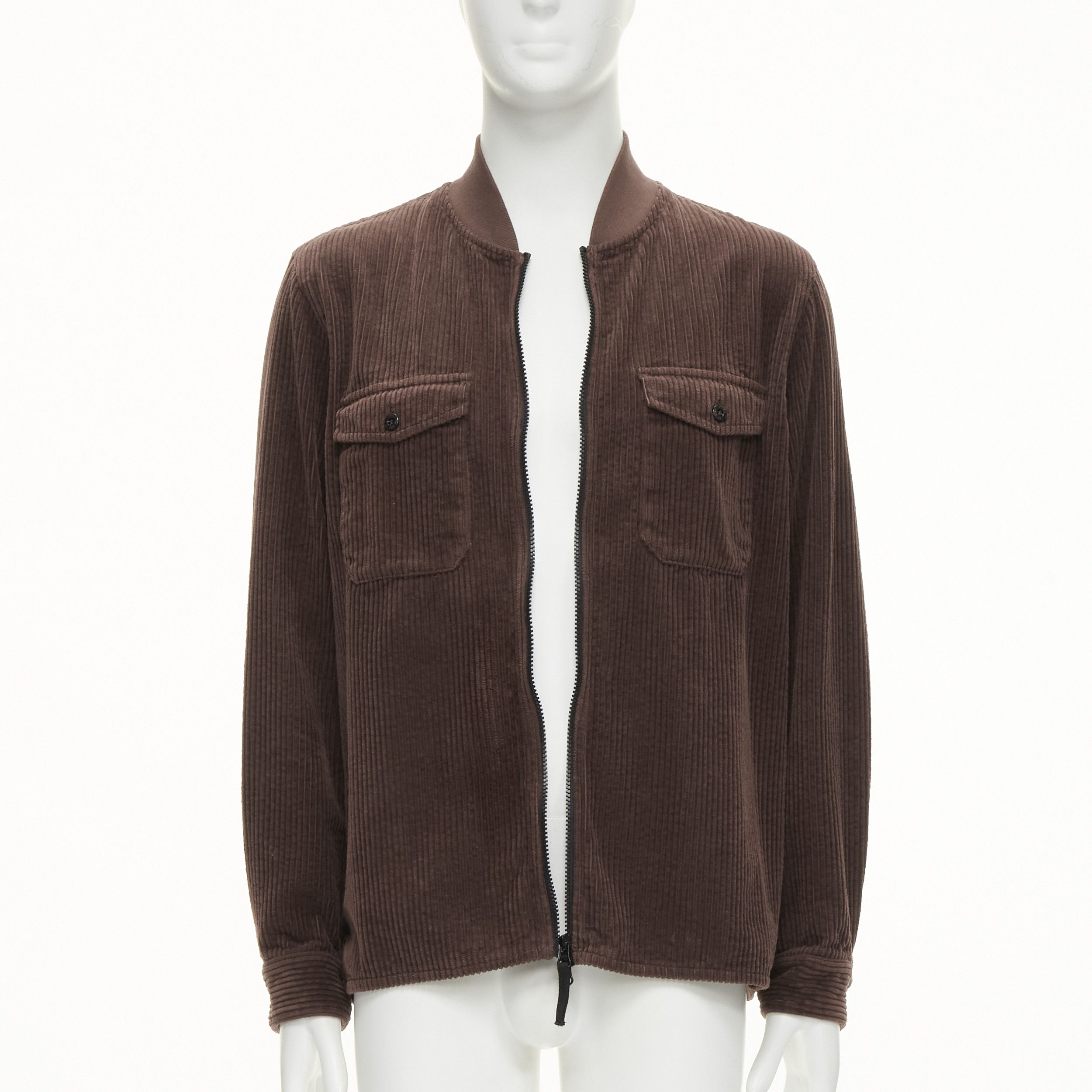Stone Island STONE ISLAND brown corduroy trucker pocket zip up bomber jacket M Size US M / EU 48-50 / 2 - 1 Thumbnail