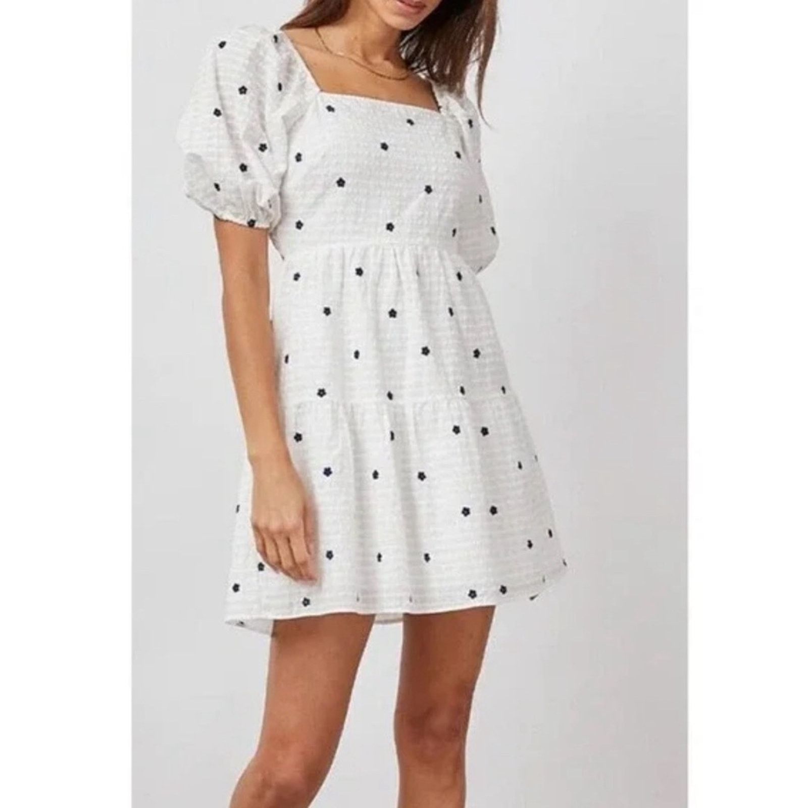 Rails RAILS Selene Floral Embroidered Daisies Serrsucker Dress XL Size XL / US 12-14 / IT 48-50 - 1 Thumbnail
