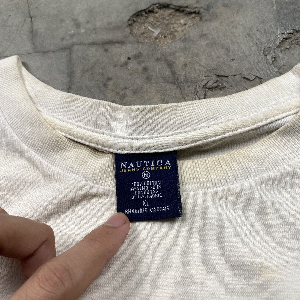 Nautica × Vintage y2k Distressed Nautica Jeans Company LS Tee Size US XL / EU 56 / 4 - 6 Thumbnail