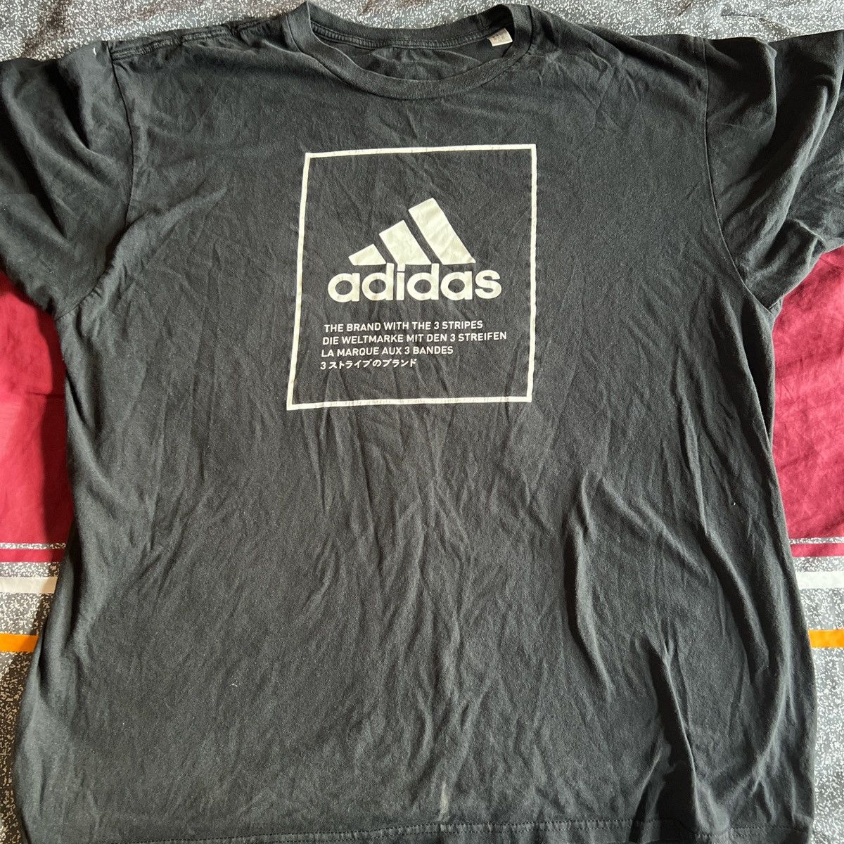 Adidas × Vintage Black Adidas T Shirt Size US XL / EU 56 / 4 - 1 Thumbnail