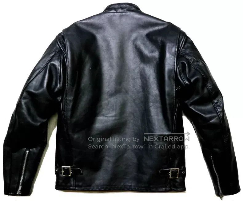 Schott 641 Straight stand-up collar leather jacket Size US M / EU 48-50 / 2 - 2 Thumbnail
