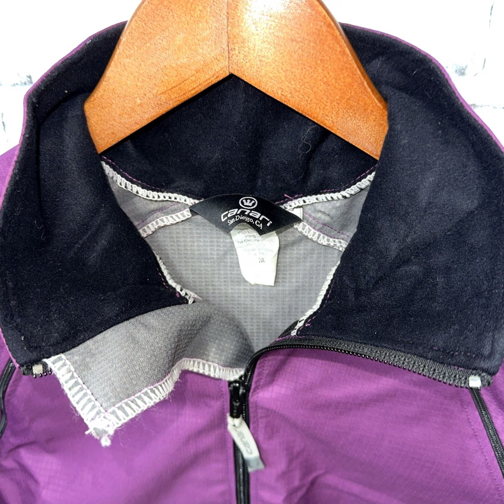 Vintage Canari Jacket Womens M Purple Full Zip Polyester Windbreaker Activewear Size M / US 6-8 / IT 42-44 - 8 Thumbnail