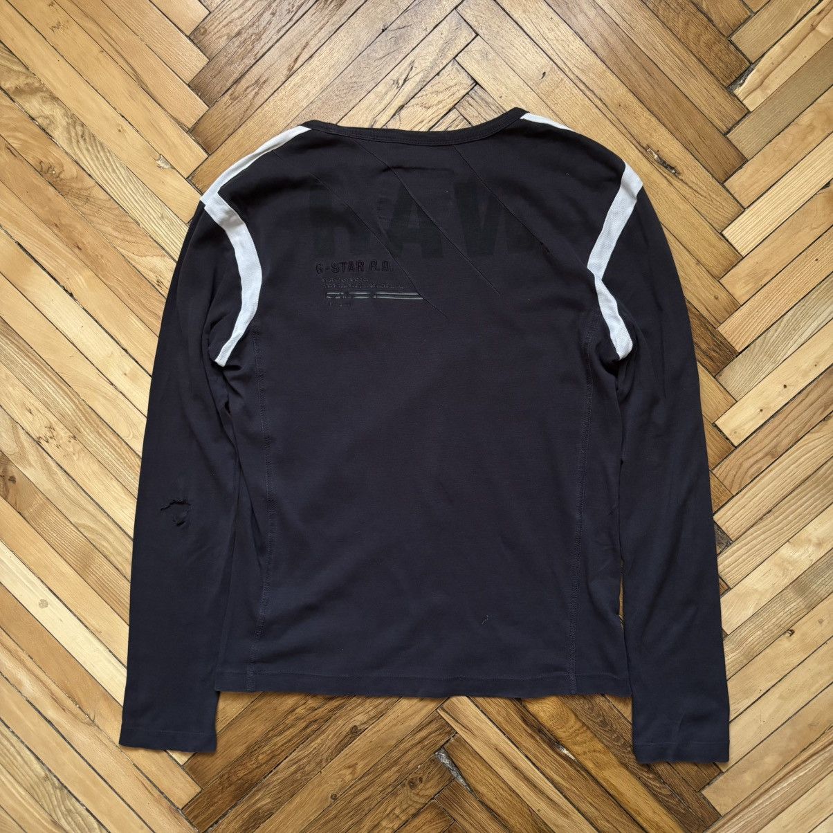 G-Star Vintage Y2K G Star Raw Distressed Longsleve Size US M / EU 48-50 / 2 - 2 Thumbnail
