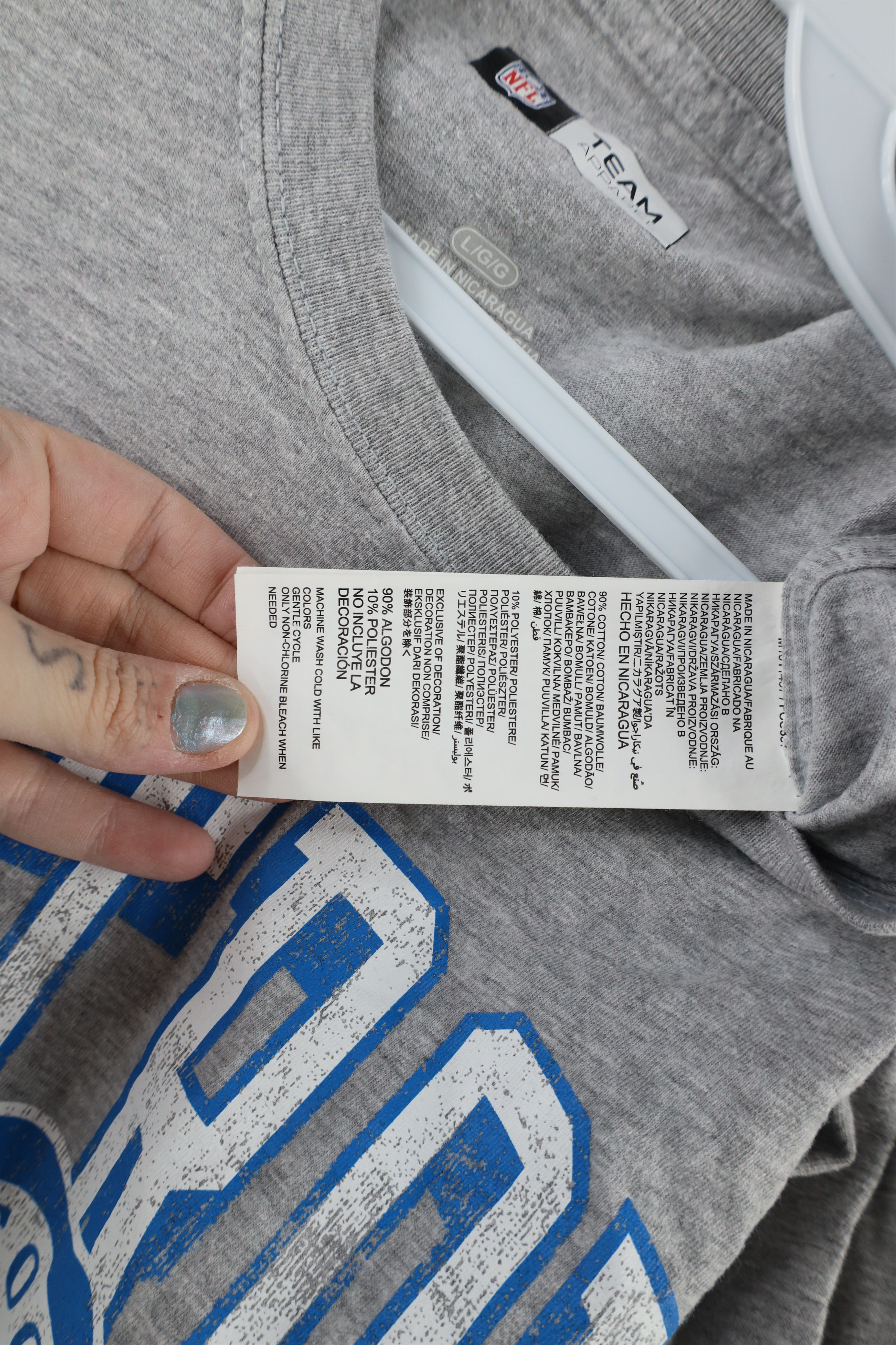 Vintage Vintage Detroit Lions Football Long Sleeve T-Shirt Gray Size US L / EU 52-54 / 3 - 8 Thumbnail